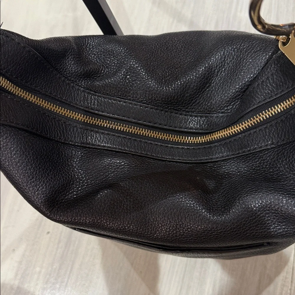 Michael Kors Black Pebbled Leather Hobo Bag